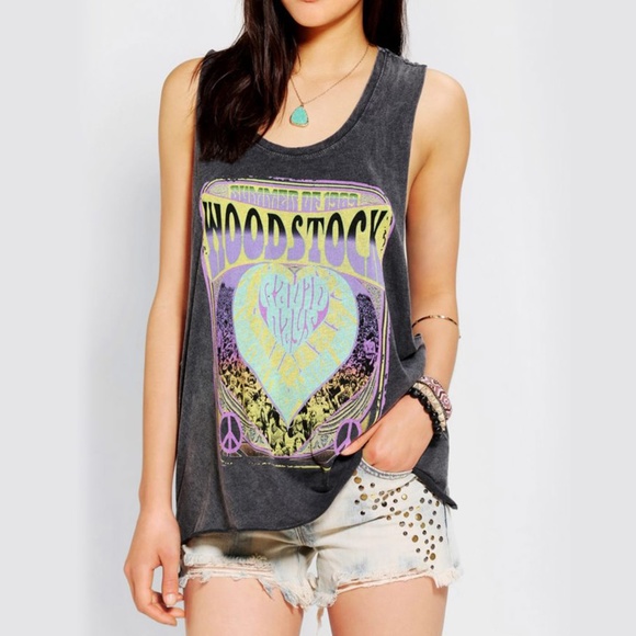 Urban Outfitters Tops - DOE Woodstock Muscle Tee